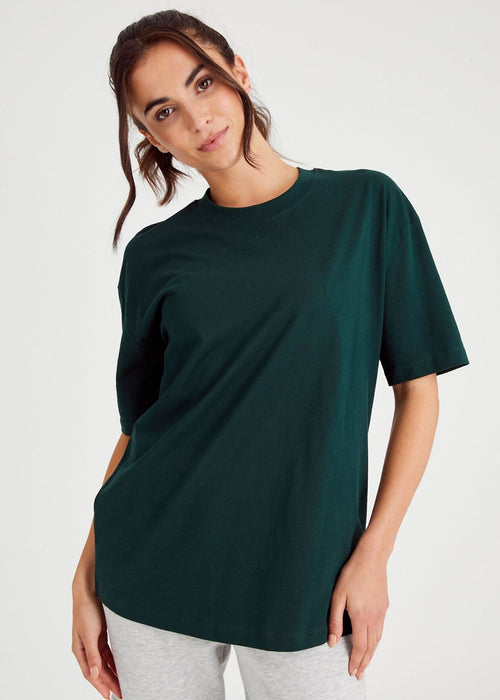Dark Olive Oversized Drop Shoulder T-Shirt – Premium Unisex Streetwear