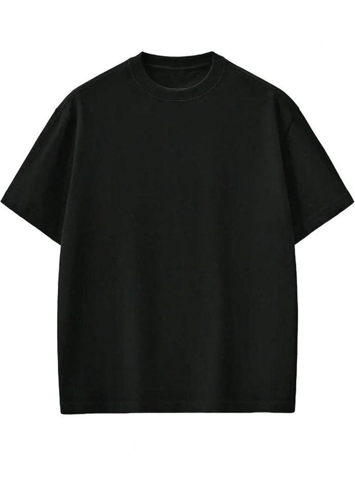 Premium Oversized Black T-Shirt – Drop Shoulder Fit | Ultra Soft Cotton | Streetwear Essential