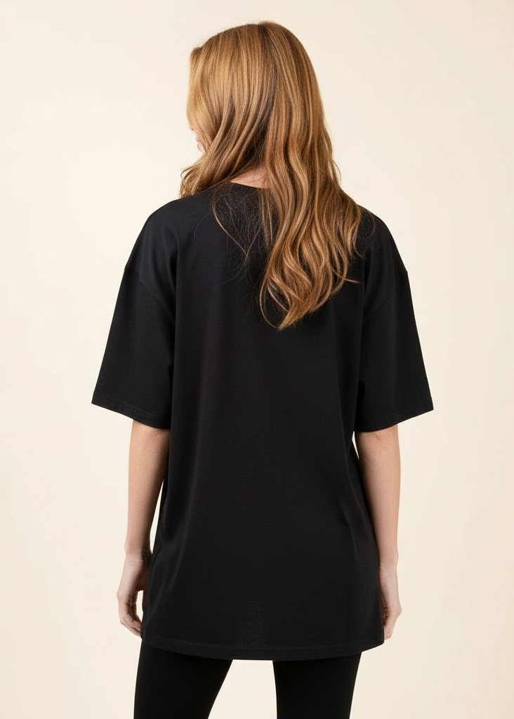 Oversized Drop Shoulder Spider Print T-Shirt – Streetwear Edition Unisex