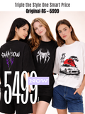 TeefandTees Combo Vintage Graphic Deal  | Pack of 3