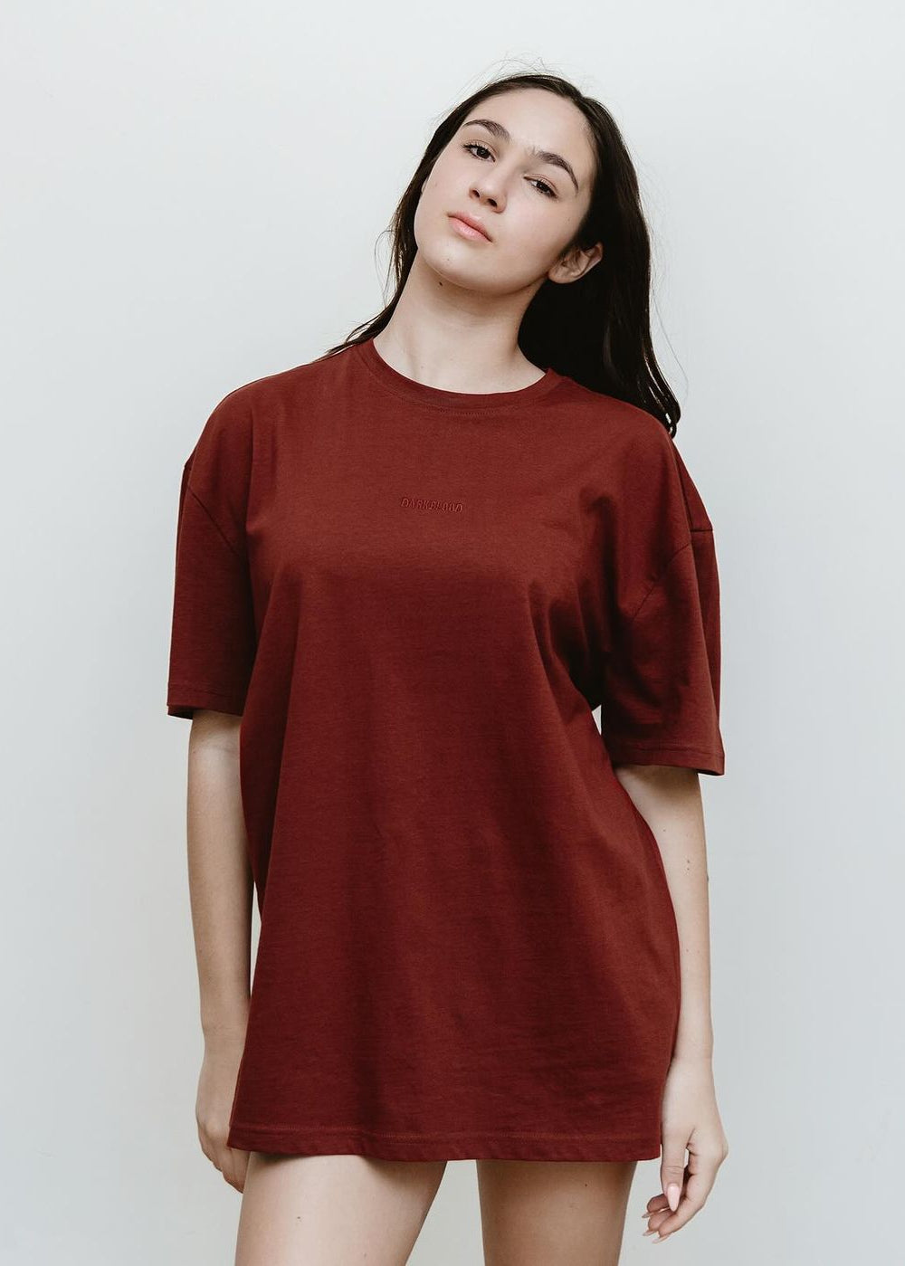 Maroon Oversized Drop Shoulder Shirt – Premium Streetwear Loose Fit Tee