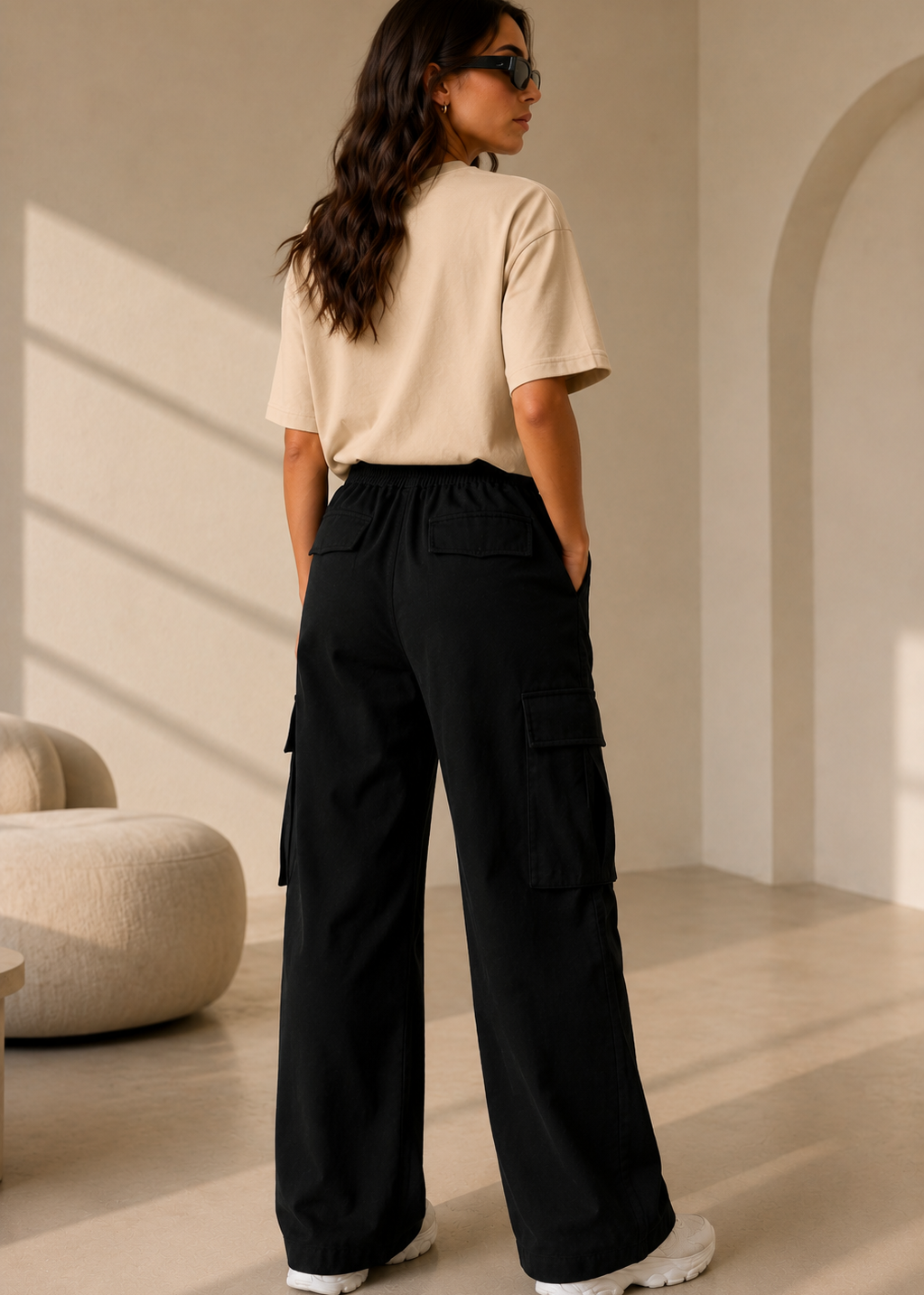 Black Cargo Trouser – Premium Comfort Fit