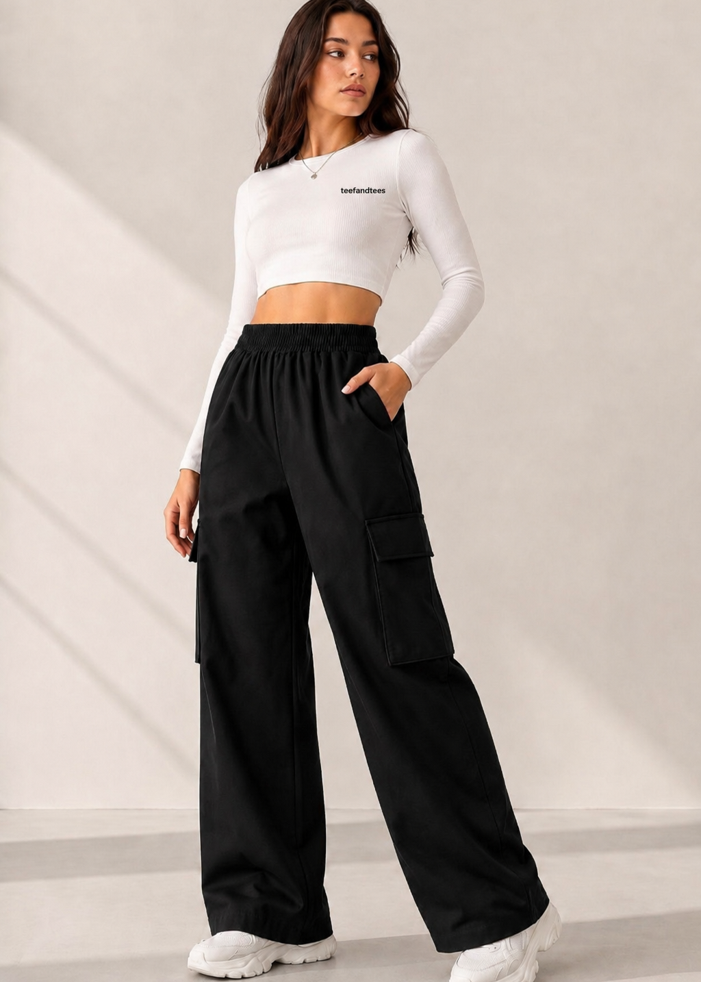 Super Premium Black Trouser UniSex Wide Leg