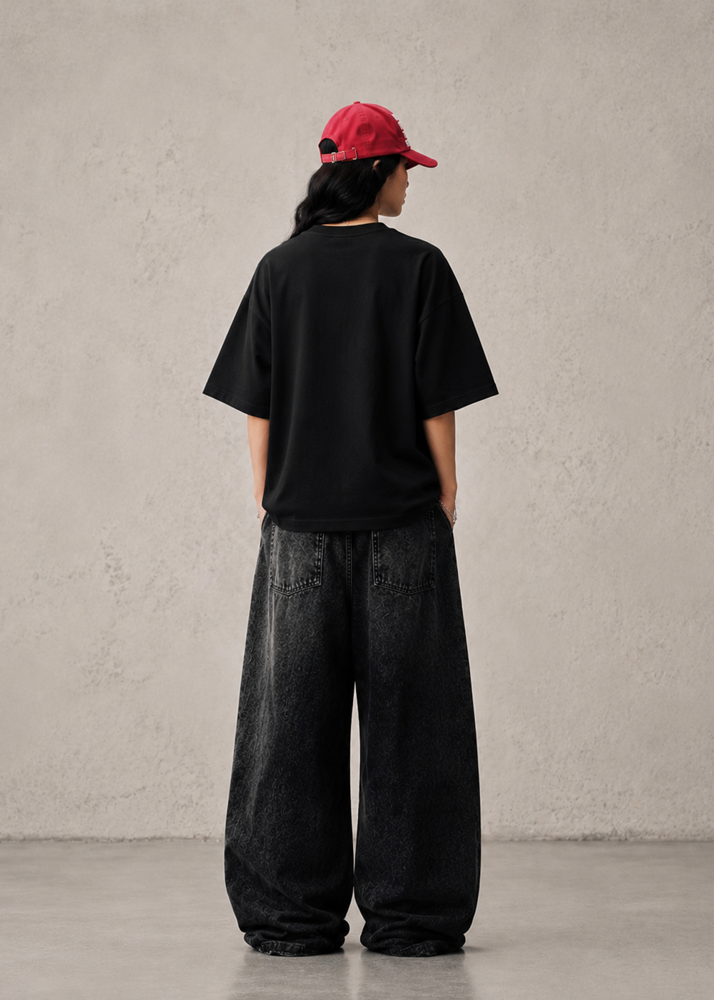 Oversized Drop Shoulder Spider Print T-Shirt – Streetwear Edition Unisex