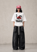 Oversized Drop Shoulder Supra Car Print T-Shirt – JDM Streetwear Unisex