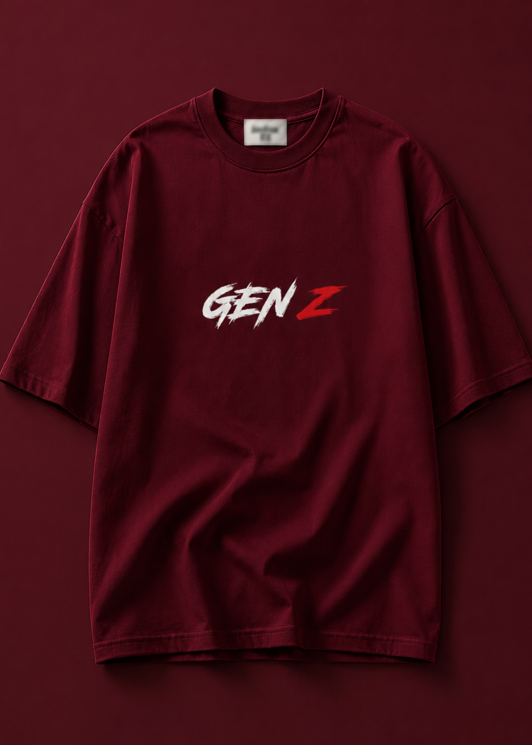 Oversized Drop Shoulder T-Shirt – “GEN Z” Graphic Print (Unisex)